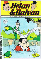 Helan och Halvan 1984 nr 8 omslag serier