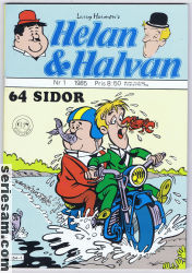 Helan och Halvan 1985 nr 1 omslag serier