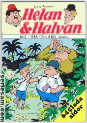 Helan och Halvan 1985 nr 2 omslag serier Helan och Halvan 1985 nr 2 omslag serier