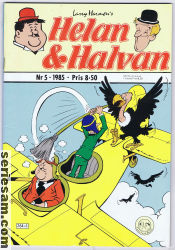 Helan och Halvan 1985 nr 5 omslag serier