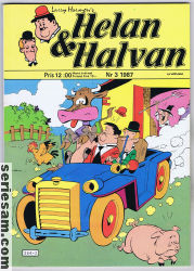 Helan och Halvan 1987 nr 3 omslag serier