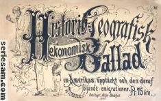Historio geografisk ballad 1867 omslag serier Historio geografisk ballad 1867 omslag serier