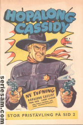 Hopalong Cassidy 1952 nr 1 omslag serier
