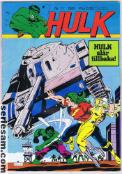 Hulk 1981 nr 11 omslag serier