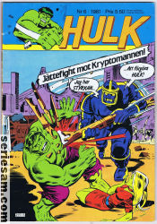 Hulk 1981 nr 6 omslag serier