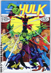Hulk 1982 nr 12 omslag serier