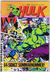 Hulk 1982 nr 7 omslag serier