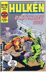 Hulken 1985 nr 6 omslag serier Hulken 1985 nr 6 omslag serier