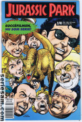 Jurassic Park 1993 nr 2 omslag serier Jurassic Park 1993 nr 2 omslag serier