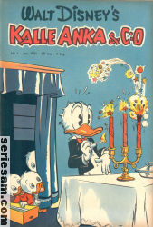 Kalle Anka & C:O 1951 nr 1 omslag serier