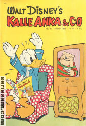Kalle Anka & C:O 1953 nr 10 omslag serier
