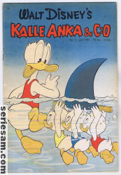 Kalle Anka & C:O 1953 nr 7 omslag serier