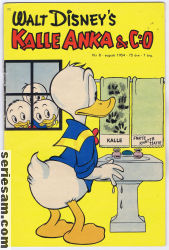 Kalle Anka & C:O 1954 nr 8 omslag serier