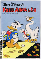 Kalle Anka & C:O 1958 nr 22 omslag serier