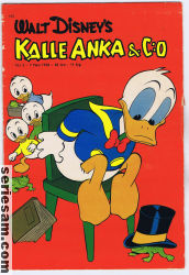 Kalle Anka & C:O 1958 nr 5 omslag serier Kalle Anka & C:O 1958 nr 5 omslag serier