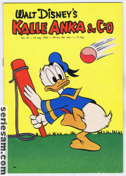 Kalle Anka & C:O 1960 nr 33 omslag serier