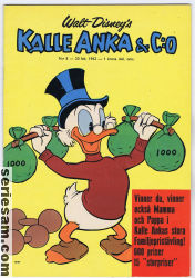 Kalle Anka & C:O 1962 nr 8 omslag serier