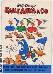 Kalle Anka & C:O 1962 nr 9 omslag serier