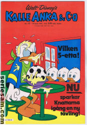 Kalle Anka & C:O 1976 nr 12 omslag serier