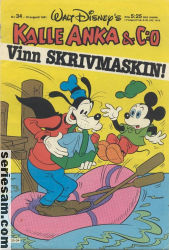 Kalle Anka & C:O 1981 nr 34 omslag serier
