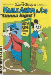 Kalle Anka & C:O 1981 nr 43 omslag serier