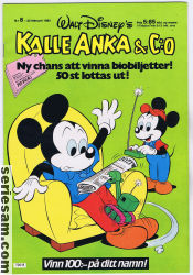 Kalle Anka & C:O 1983 nr 8 omslag serier