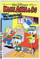 Kalle Anka & C:O 1984 nr 39 omslag serier