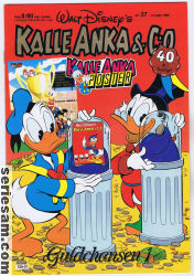 Kalle Anka & C:O 1988 nr 37 omslag serier Kalle Anka & C:O 1988 nr 37 omslag serier
