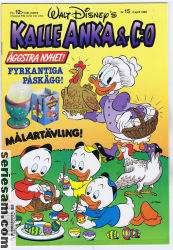 Kalle Anka & C:O 1992 nr 15 omslag serier
