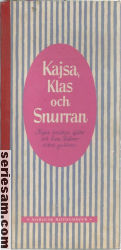 Kajsa Klas och Snurran 1952 omslag serier Kajsa Klas och Snurran 1952 omslag serier