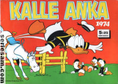 Kalle Ankas julbok 1974 omslag serier