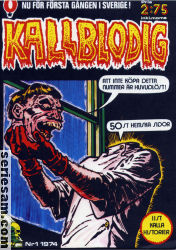 Kallblodig 1974 nr 1 omslag serier Kallblodig 1974 nr 1 omslag serier