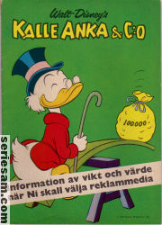 Kalle Anka & C:O reklammedia 1962 omslag serier