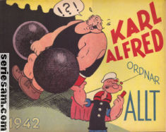 Karl-Alfred julalbum 1942 omslag serier