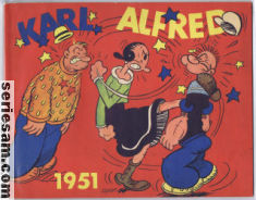 Karl-Alfred julalbum 1951 omslag serier