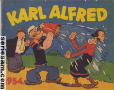 Karl-Alfred julalbum 1954 omslag serier