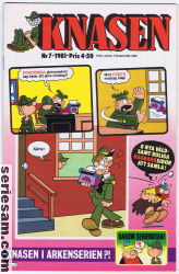 Knasen 1981 nr 7 omslag serier Knasen 1981 nr 7 omslag serier