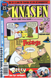 Knasen 1997 nr 21 omslag serier Knasen 1997 nr 21 omslag serier