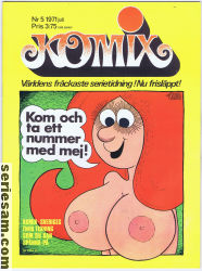 Komix 1971 nr 5 omslag serier
