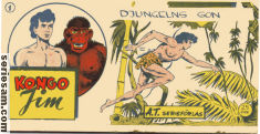 Kongo-Jim 1954 nr 1 omslag serier Kongo-Jim 1954 nr 1 omslag serier