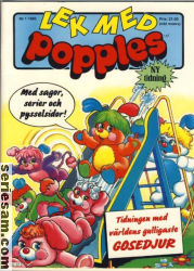 Lek med Popples 1990 nr 1 omslag serier Lek med Popples 1990 nr 1 omslag serier