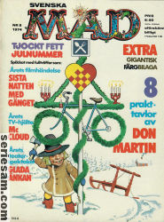 MAD 1974 nr 8 omslag serier MAD 1974 nr 8 omslag serier