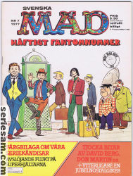 MAD 1977 nr 7 omslag serier MAD 1977 nr 7 omslag serier