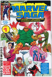 Marvel Saga 1986 nr 1 omslag serier Marvel Saga 1986 nr 1 omslag serier