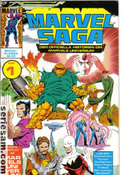 Marvel Saga 1989 nr 1 omslag serier Marvel Saga 1989 nr 1 omslag serier