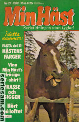 Min häst 1981 nr 21 omslag serier