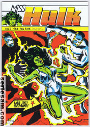 Miss Hulk 1982 nr 2 omslag serier Miss Hulk 1982 nr 2 omslag serier