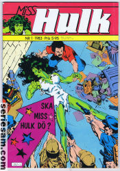 Miss Hulk 1983 nr 1 omslag serier Miss Hulk 1983 nr 1 omslag serier