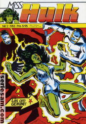 Miss Hulk 1983 nr 2 omslag serier Miss Hulk 1983 nr 2 omslag serier