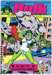 Miss Hulk 1983 nr 3 omslag serier Miss Hulk 1983 nr 3 omslag serier